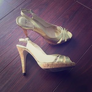 Vintage Rafē Gold Heels